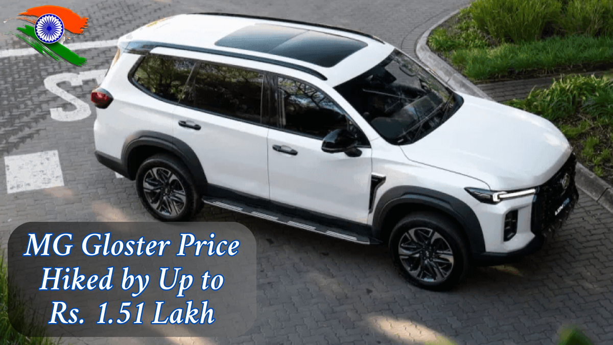 MG Gloster Price Hiked by Up to Rs. 1.51 Lakh