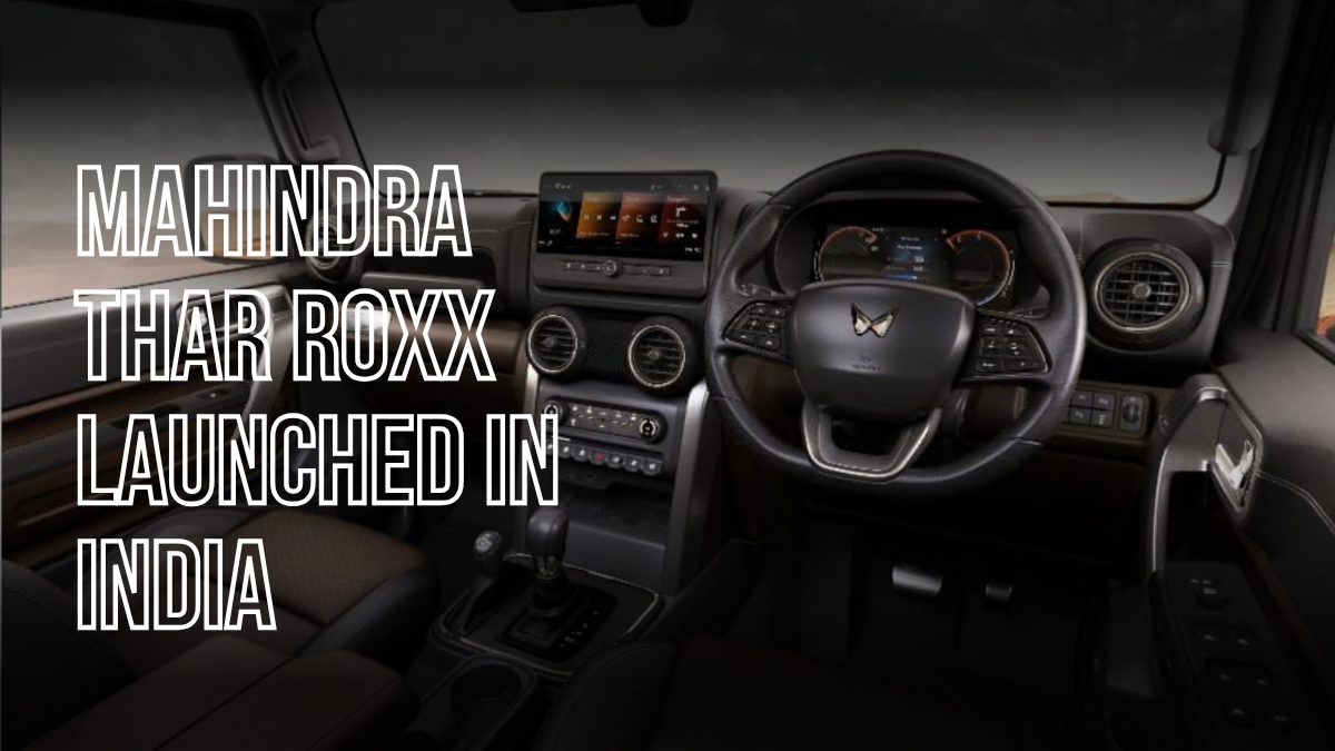 Mahindra Thar Roxx Launch: Premium 5-Door SUV Debuts from Rs. 14 Lakh